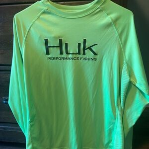 Huk Lime Green Performance Shirt